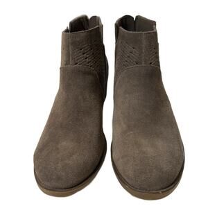 Kensie Grayce Ankle Boots Women's Size 8M Taupe 1.5 Inch Heel